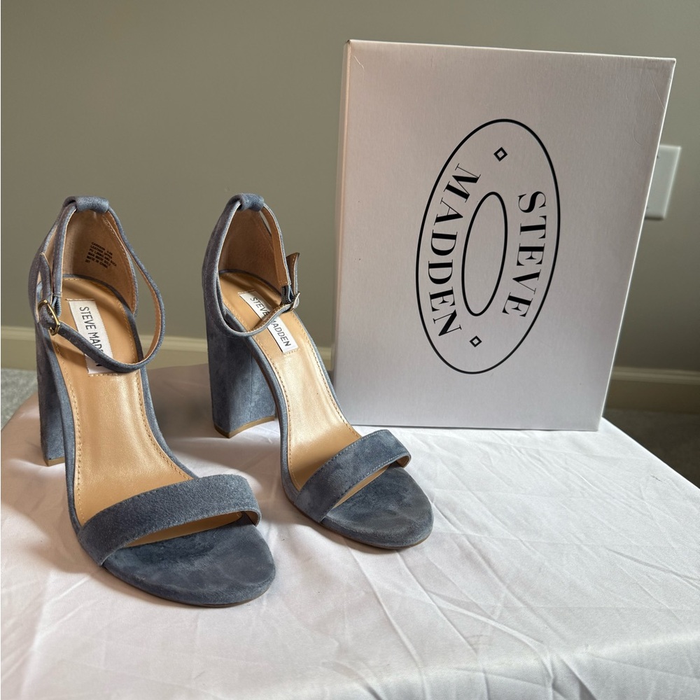 Steve Madden Blue Heels Elegant Stiletto Sandals